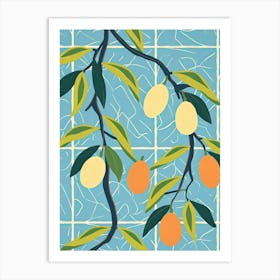 Mango Illustration 2 Art Print