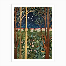 William Morris Night In The Woods 14 Art Print