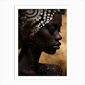 Portrait Of African Woman 15 Art Print