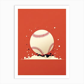 Baseball Ball 3 Art Print