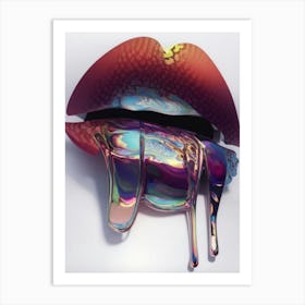 Lovely Dreamy Lips Art Print