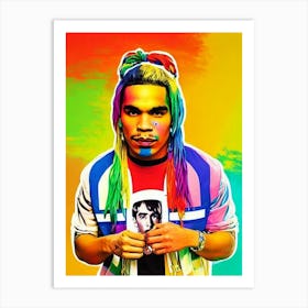 6ix9ine Colourful Pop Art Art Print