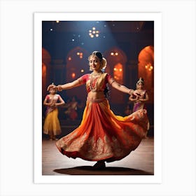 classical dancing Art Print