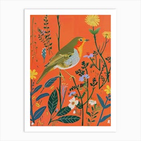 Spring Birds Robin 7 Art Print