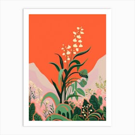 Boho Wildflower Painting Lily Of The Valley 2 Art Print