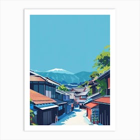 Matsumoto Japan 3 Colourful Illustration Art Print