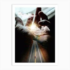 The Hand Of Road Destiny Art Print