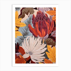 Fall Botanicals Peony 2 Art Print