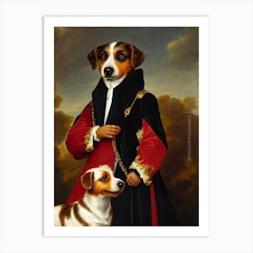 Australian Terrier 2 Renaissance Portrait Oil Painting Art Print