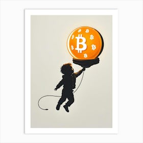 Bitcoin Child 10 Art Print