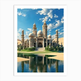 Islamic Structure In The Desert Art Print