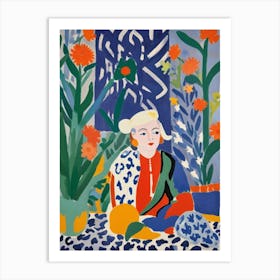 Matisse Inspired Bewildered Art Print