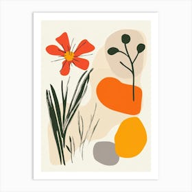 Abstract Floral Illustration Art Print