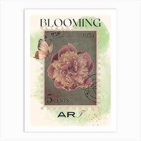 Blooming Aster Art Print