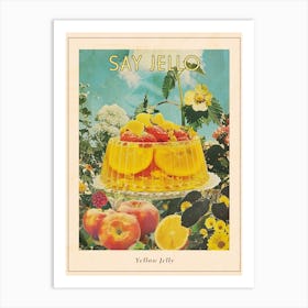 Yellow Jelly Retro Collage 2 Poster Art Print