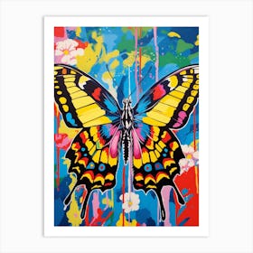 Pop Art Tiger Swallowtail Butterfly Art Print