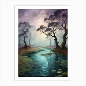 River In The Forest 6 Art Print