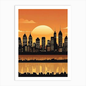 Urban Skyline Art Print (1) Art Print