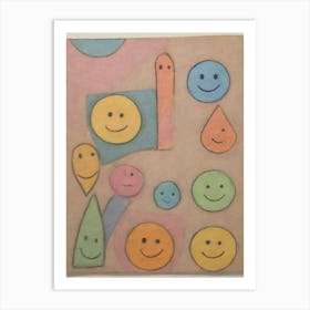 Smiley Faces 1 Art Print