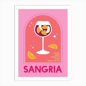 Sangria Cocktail Art Print