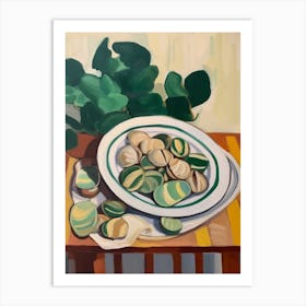 Clams Italian Still Life Painting Art Print