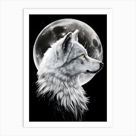 Wolf Painting Art Art Print