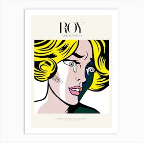 Frightened Girl Poster|Roy Lichtenstein 1964 Art Print