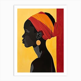 African Woman, Boho Art Print