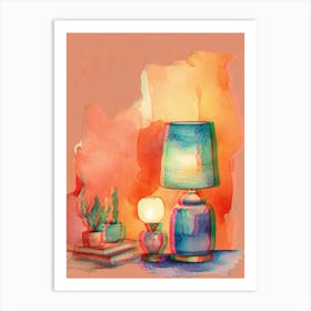 Lamp I Canvas Print Art Print