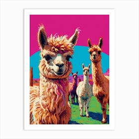 Llamas 2 Art Print