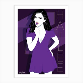 Hailee Steinfled - Retro 80s Style Art Print