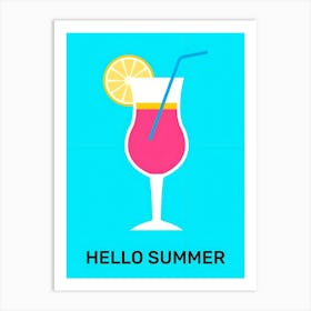 Hello Summer 3 Art Print