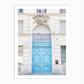 Blue Door Paris Art Print