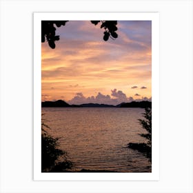 Sunset Kho Mak Art Print