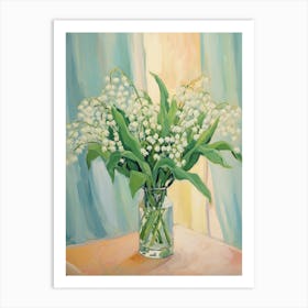 A Vase With Lily Of The Valley, Flower Bouquet 2 Art Print