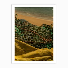 Fishermans Lines In Portugal Art Print