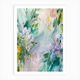 Abstract Floral Painting 23 Art Print