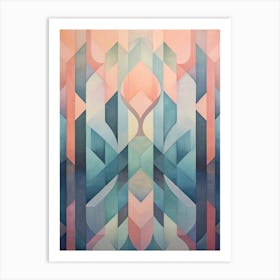 Water Geometric Abstract 16 Art Print