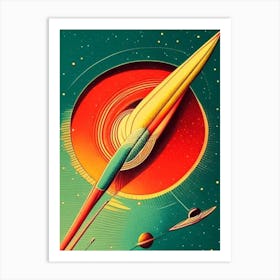 Astronomy Vintage Sketch Space Art Print