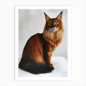 Somali Cat Painting 3 Art Print