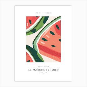 Watermelon Le Marche Fermier Poster 4 Art Print