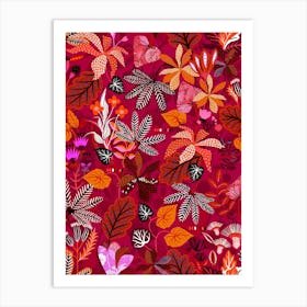 Gardenia - Ruby Art Print