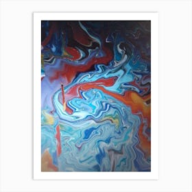 Abstract 51 By Binod Dawadi Art Print