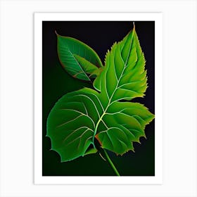 Snakeroot Leaf Vibrant Inspired 1 Art Print