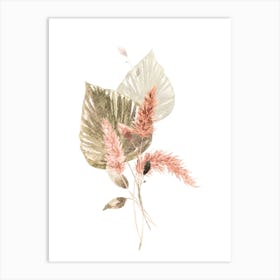 Pink Flowers 1 Art Print