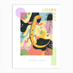 Leopard Lizard Abstract Modern Illustration 1 Poster Art Print