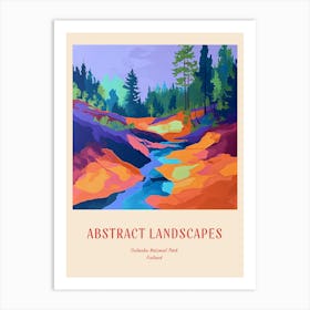 Colourful Abstract Oulanka National Park Finland 3 Poster Art Print