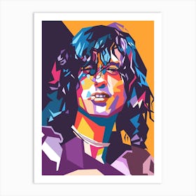 Jimmy Page wpap art Art Print