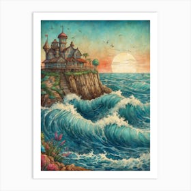 House On The Beach 1 Art Print