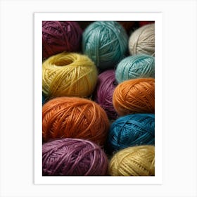 Colorful Yarn Art Print